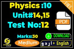 10th class physics chapter wise tests pdf