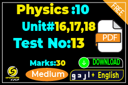 10th class physics chapter wise tests pdf